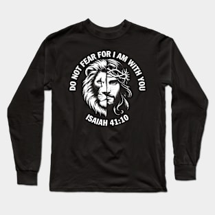 Lion of Judah Christian Jesus and Lion Courage Isaiah Long Sleeve T-Shirt